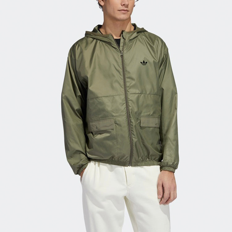adidas originals Athleisure Casual Sports Jacket Green GD3554