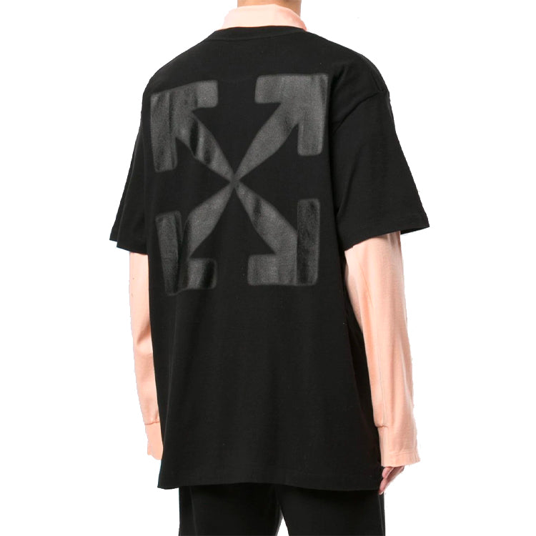 Off-White Arrows Blurred Logo Teeee Men's Black OMAA038F20FAB0161010