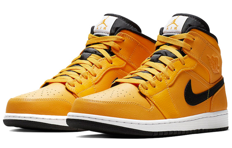 Air Jordan 1 Mid 'University Gold Black' 554724-700