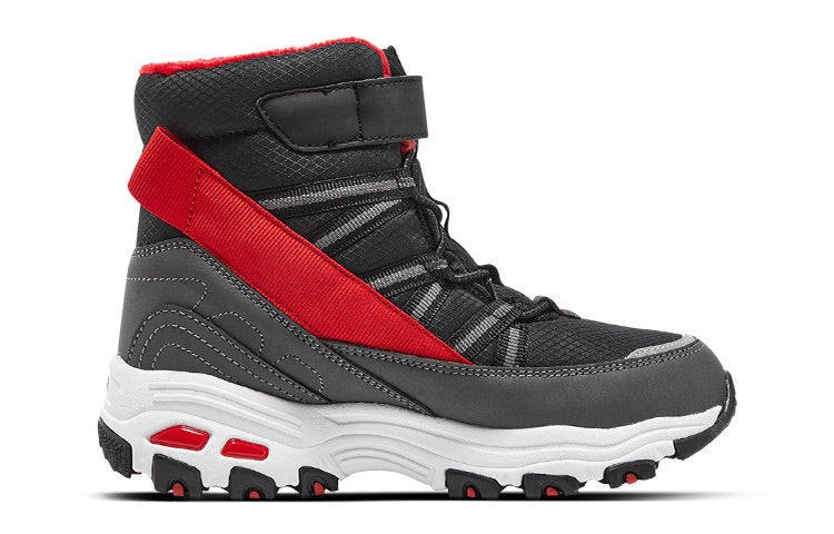 (GS) Skechers D'lites Boots 'Black Red' 660092L-BKRD
