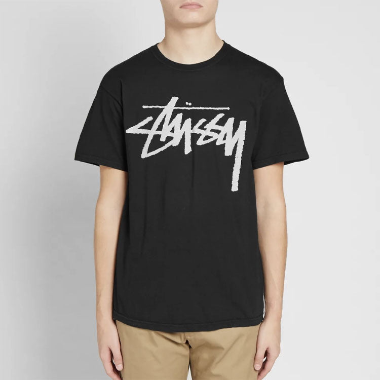 Stussy Stock Tee Logo Short Sleeve Unisex Black 1904442-BLACK