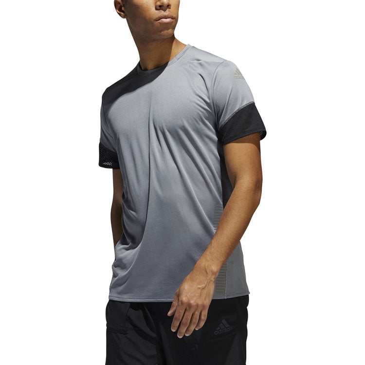 adidas Casual Sports Running Round Neck Short Sleeve Gray EI6317