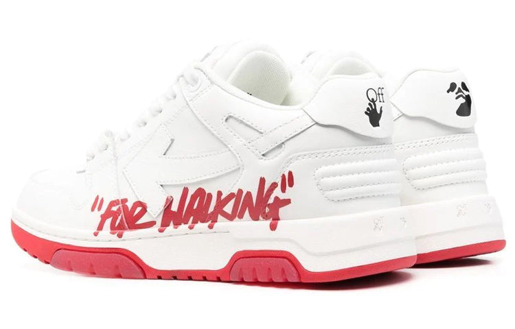 Off-White Out Of Office Low-Top For Walking Sneaker 'Red White' OMIA189S22LEA0030125