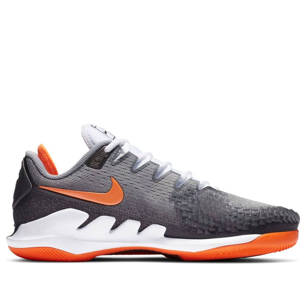 Nike Court Air Zoom Vapor X Knit HC 'Metallic Dark Grey Total Orange' AR0496-005