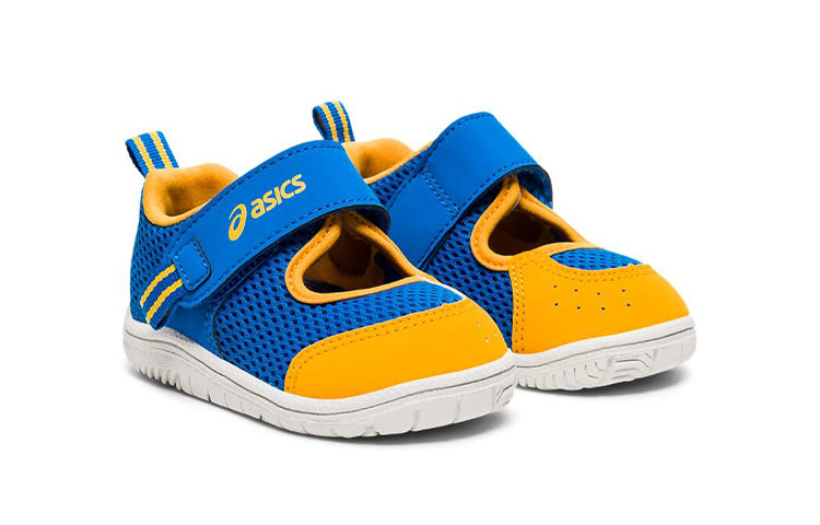 (TD) ASICS Amphibian Baby SR 2 Running Shoes Blue/Yellow TUS118-415