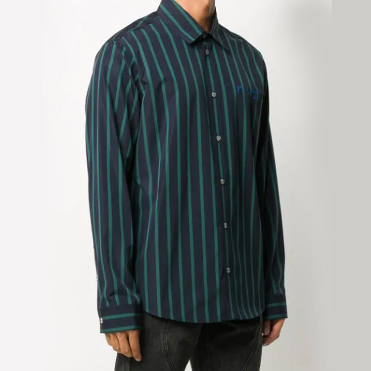 Off-White Striped Pivot Long Sleeve Shirt OMGA127E20FAB0034557