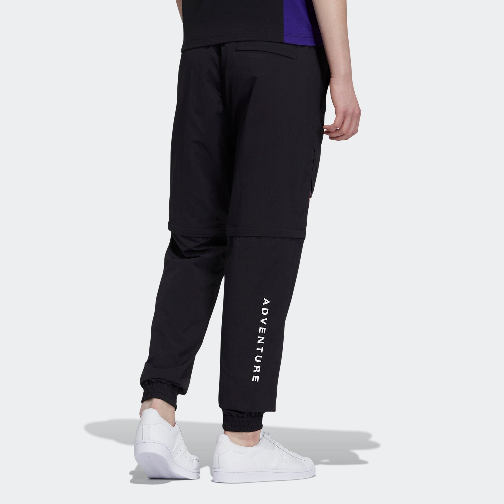 Men's adidas originals Adv Pants 2 Contrasting Colors Pocket Bundle Feet Sports Pants/Trousers/Joggers Black H46692
