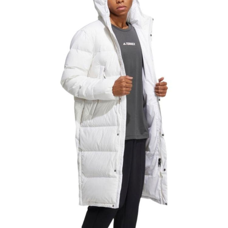 (WMNS) adidas Long Down Jacket 'White' HZ2600