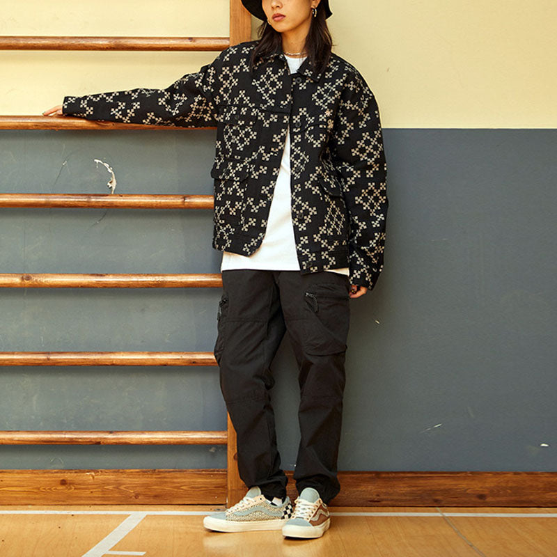 (WMNS) Vans Fashion Print Jacket 'Black White' VN0A7Q1HO1X