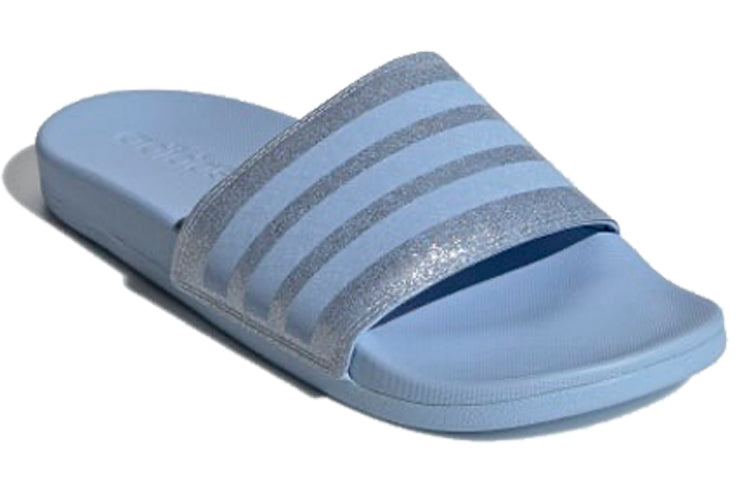 (WMNS) adidas Adilette Comfort Slides '3 Stripes Shimmer - Glow Blue' EE6817