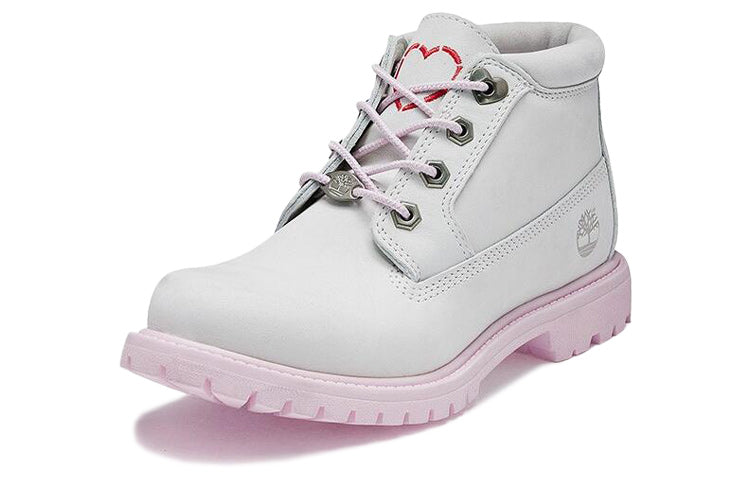 (WMNS) Timberland Womens Nellie Chukka Double Waterproof Boot 'Grey Pink' A28H7