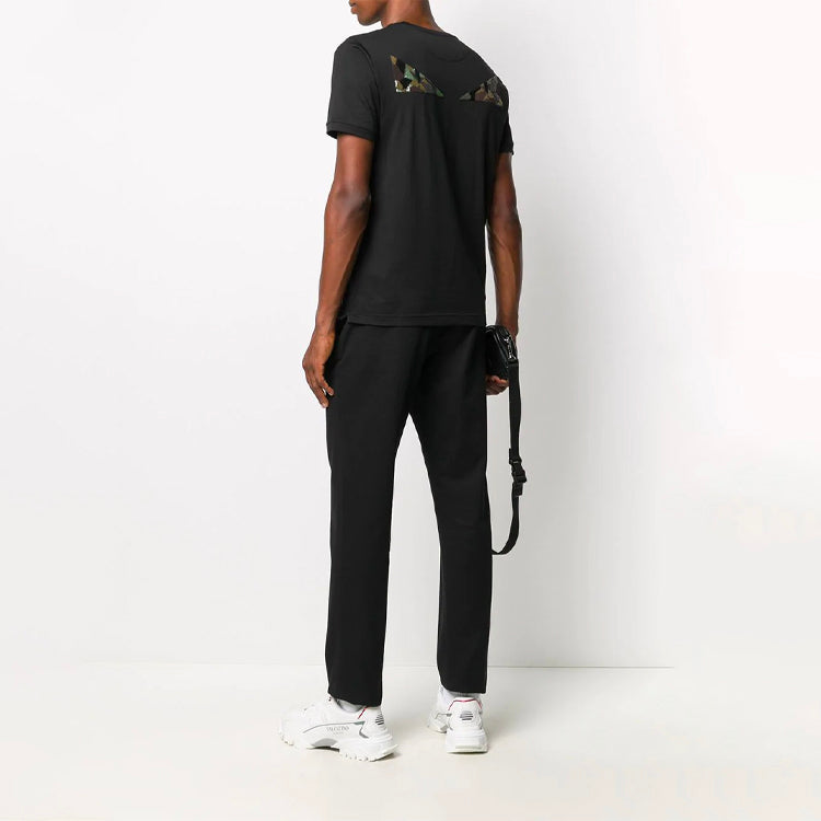 Men's FENDI Monster Eyes Short Sleeve Black FY0894ACNDF0QA1