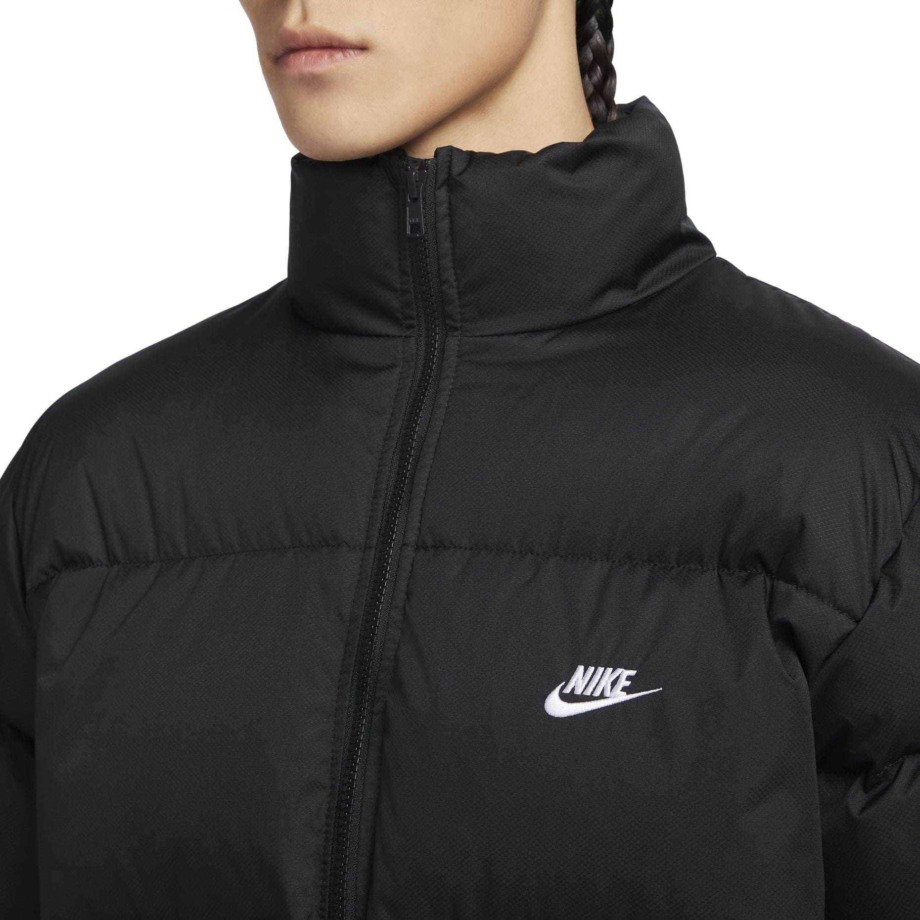 Nike Sportswear Club Puffer Jacket Asia Sizing 'Black' FB7369-010