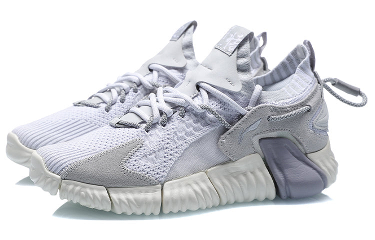 (WMNS) Li-Ning WuKong Ace Low Paris Fashion Week 'Ice Grey' AGLP142-6