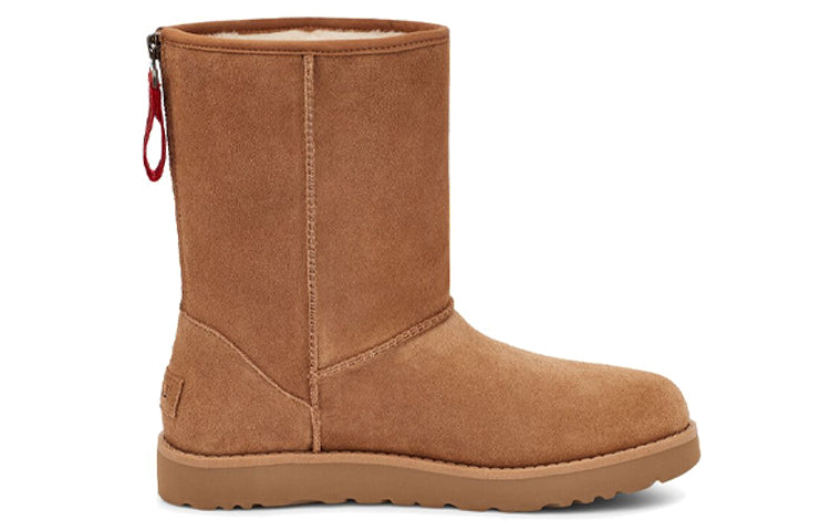 (WMNS) UGG W Classic Short Logo Zip 1122672-CHE