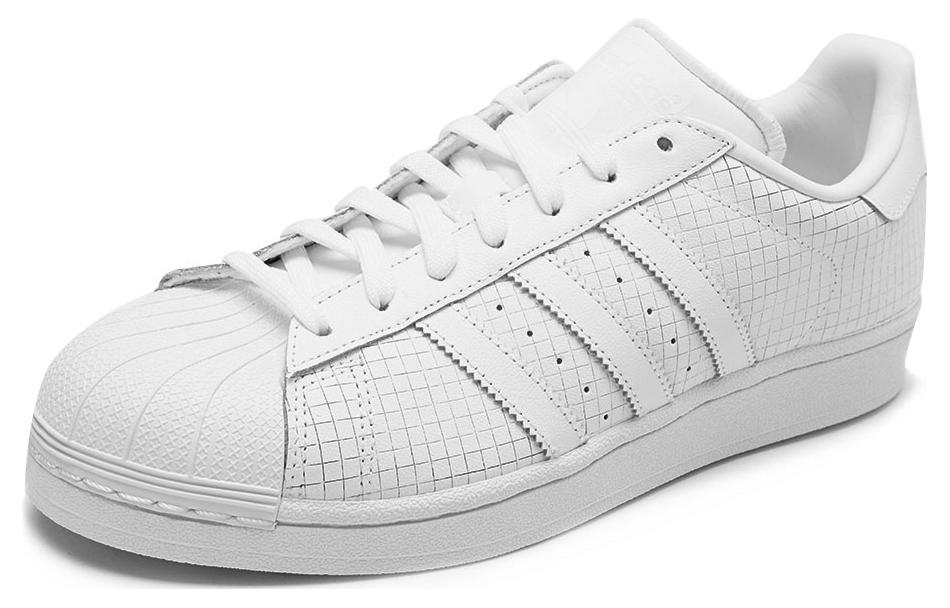 adidas Superstar 'Scored Leather - Triple White' AQ8334