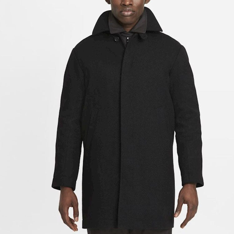 Nike ESC Mens 2-In-1 Jacket 21 Solid Color single breasted lapel Black DC1024-010
