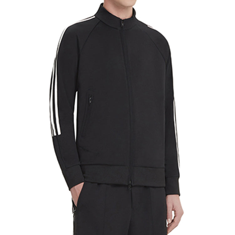 Men's Y-3 Firebird Track Jacket Long Sleeves Zipper Sports Black DP0548