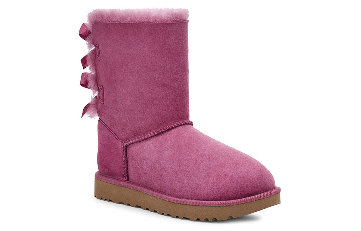 (WMNS) UGG Bailey Bow II Pink Red 1016225-DDR