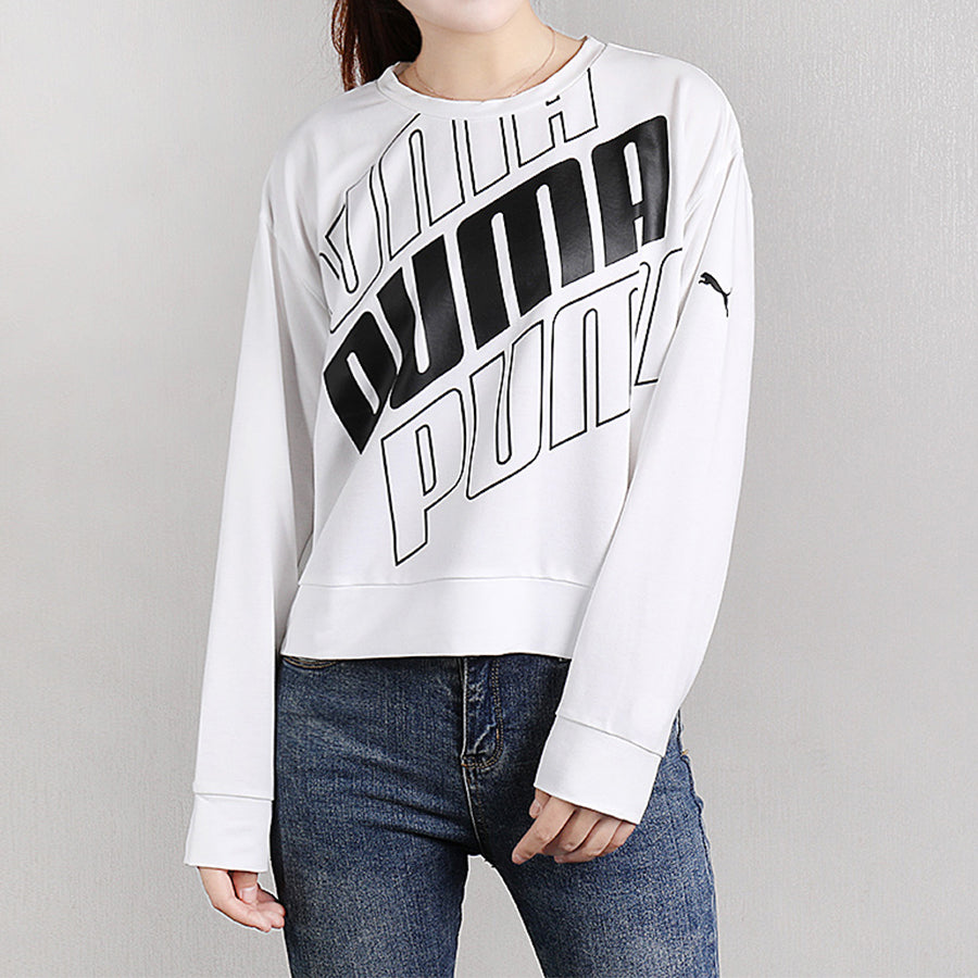 (WMNS) PUMA Modern Sports Crew Casual Hoodie Pullover White 581027-52