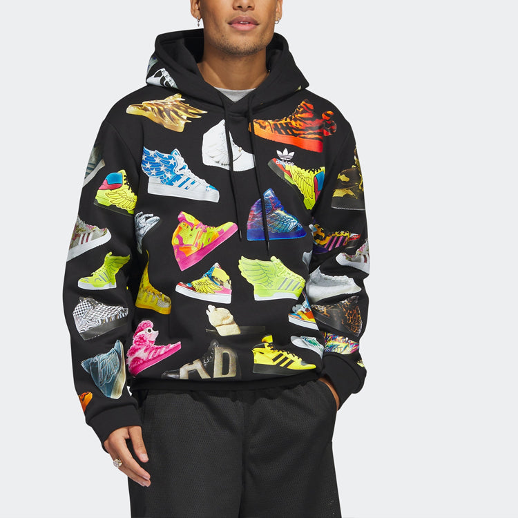 adidas Jeremy Scott Archive Hoodie 'Black' IA0097