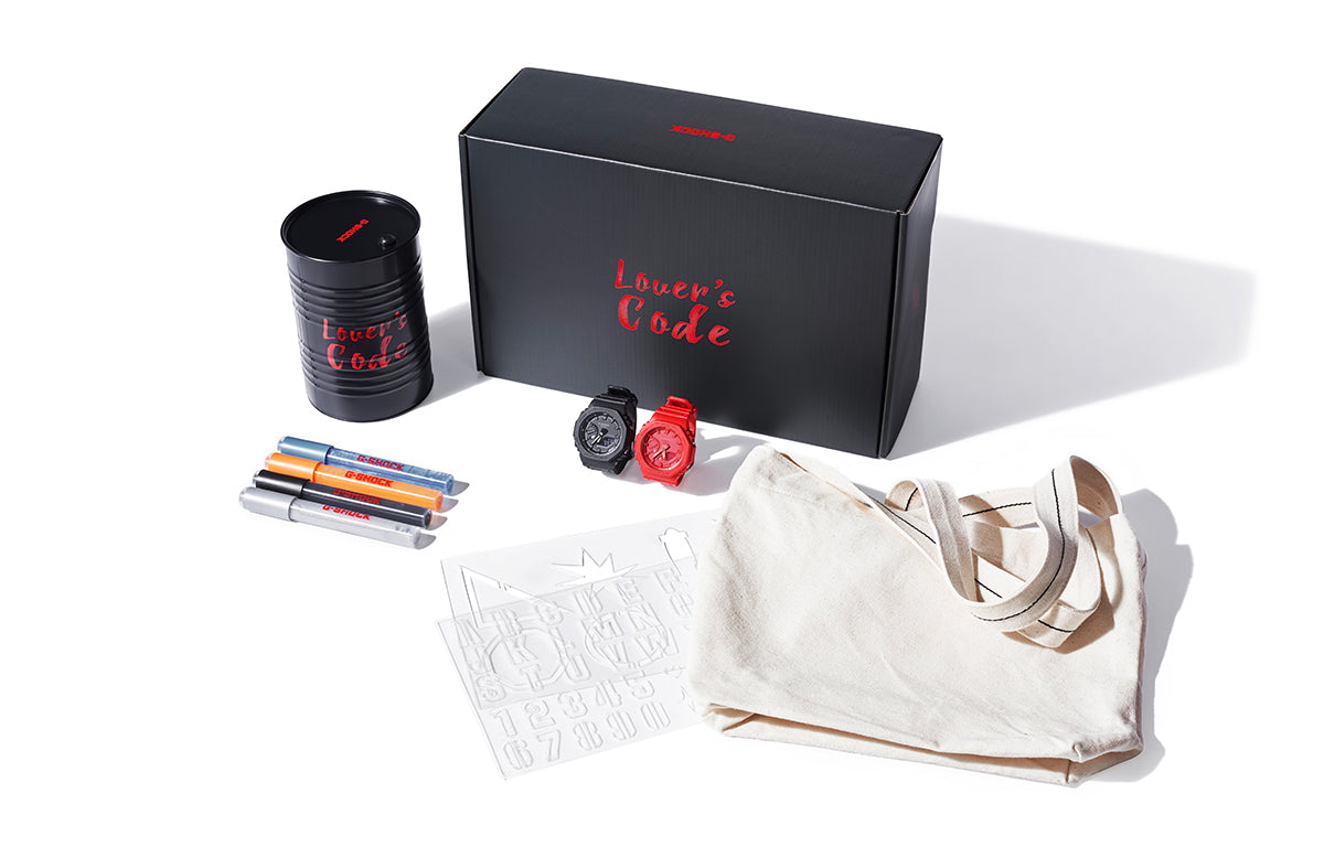 CASIO G-Shock Analog 'Black & Red' LOVERS-TOOLKIT