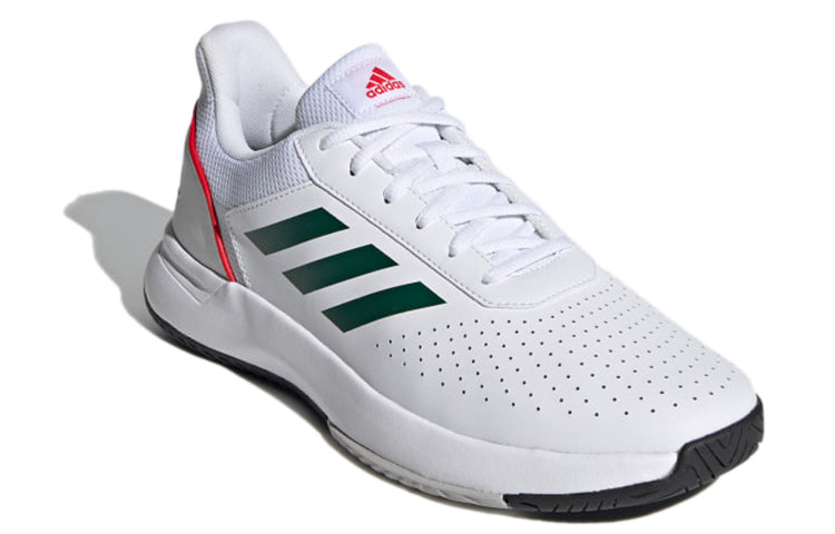 adidas Courtsmash Shoes White/Green/Red FY8651