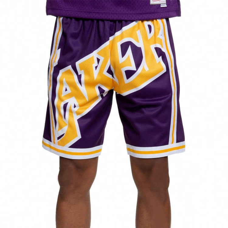 Mitchell & Ness x NBA Big Face Shorts 'Los Angeles Lakers' SHORBW19069-LALPURP96