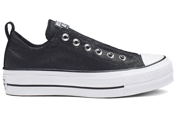 (WMNS) Converse Chuck Taylor All Star Final Frontier Platform Slip Thick Sole 'Black White' 565240C