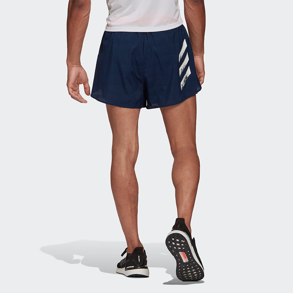 adidas Gzm Split Sh M Running Sports Knit Shorts Black GV3743