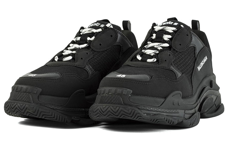 (WMNS) Balenciaga Triple S 'Black' 524036W2CA11000