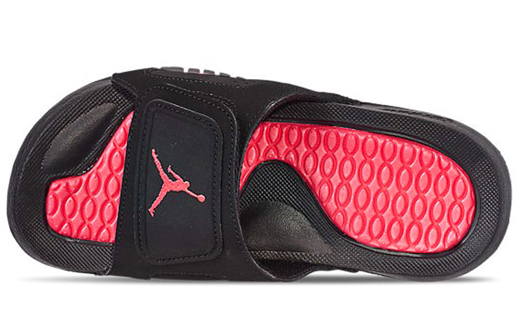 (GS) Air Jordan Hydro VI Retro Infrared Black Red Sports Slippers 'Black Infrared 23' 655327-060