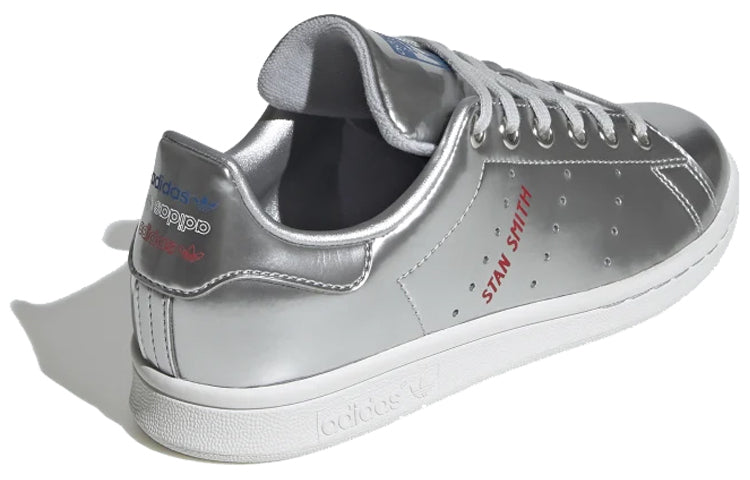 (GS) adidas Stan Smith J 'Silver Metallic' FW8062