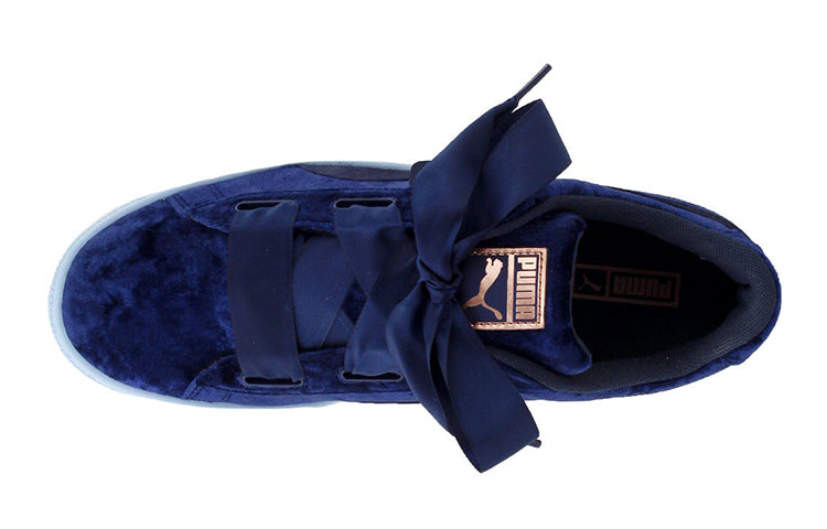 PUMA Basket Heart Velour Low-Top Sneakers K Blue 367624-02