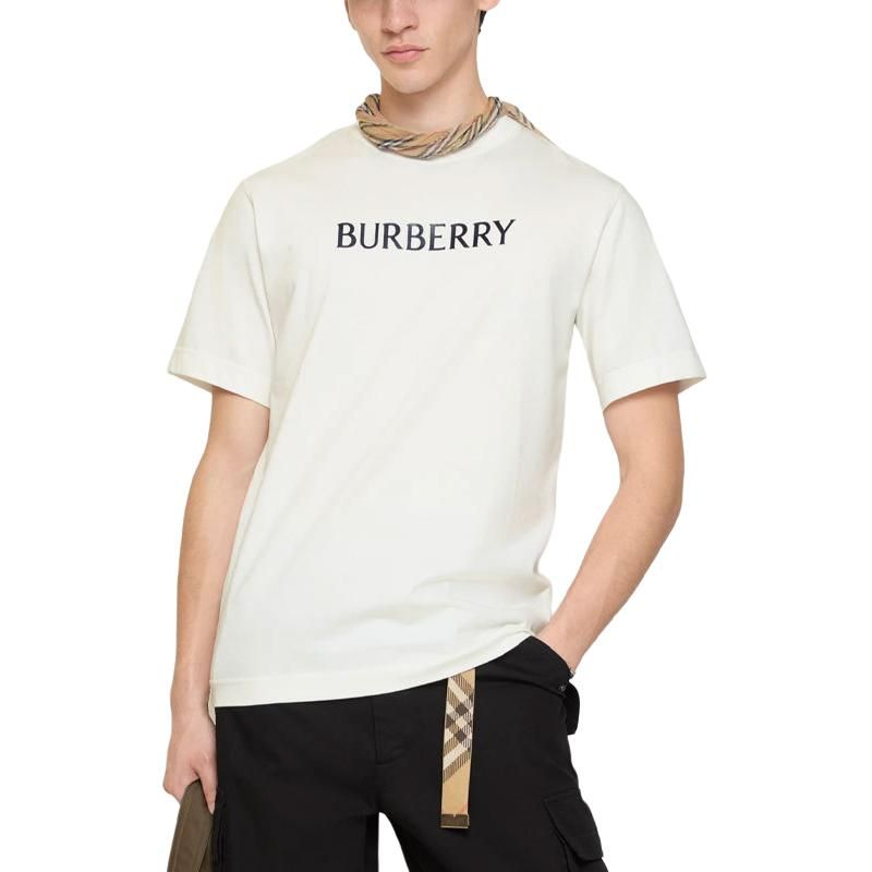 Burberry 26 Logo Cotton T-shirt 'Chalk White' 81223891