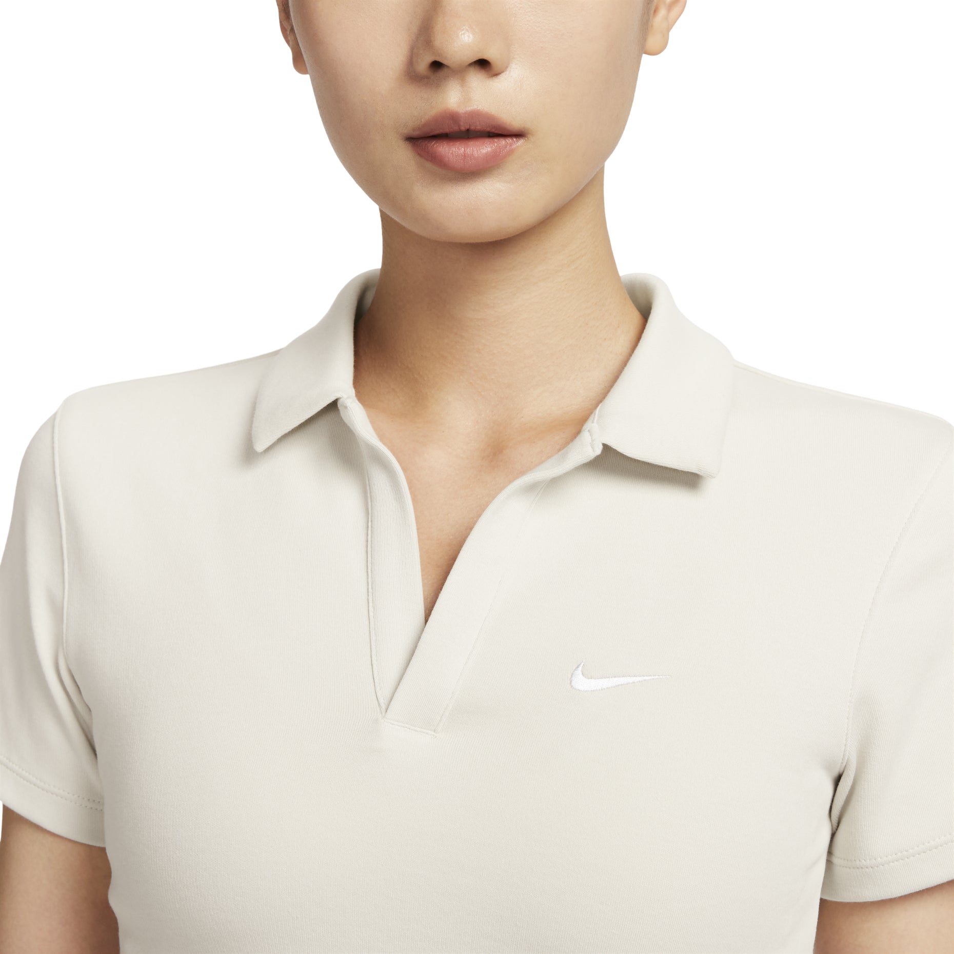 (WMNS) Nike Sportswear Essential Polo 'Light Orewood Brown' DV7885-104