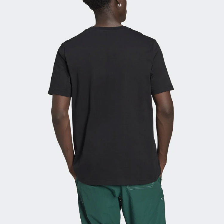 adidas originals Printing Round Neck Short Sleeve Black H31176