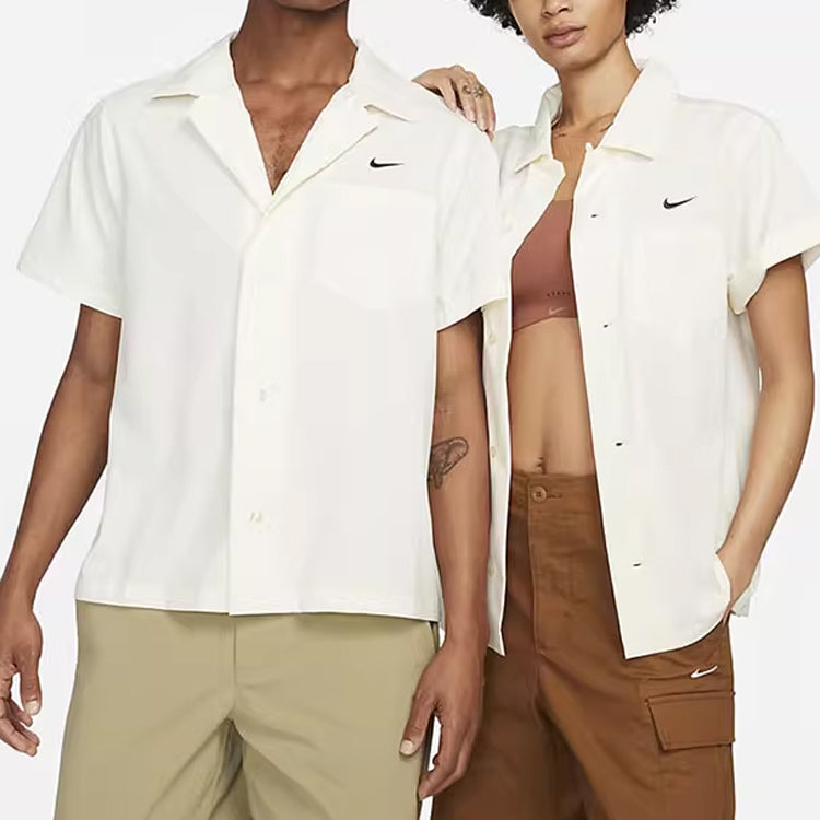 Nike SB Short Sleeve Bowling Shirt 'White' DV9074-113