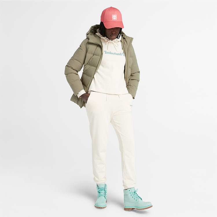 (WMNS) Timberland Brand hoodie 'White' A6AZ2-V04