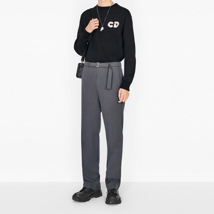 DIOR SS20 Daniel Arsham Faded Cd 3D Basketball Print Cotton Crewneck Sweatshirt For Men Black 023J604B0531-C984
