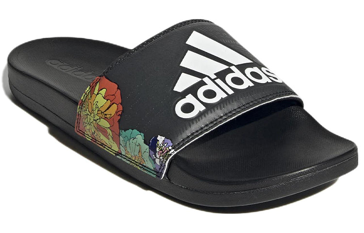 (WMNS) adidas Adilette Comfort Slide 'Black Floral' GW1049