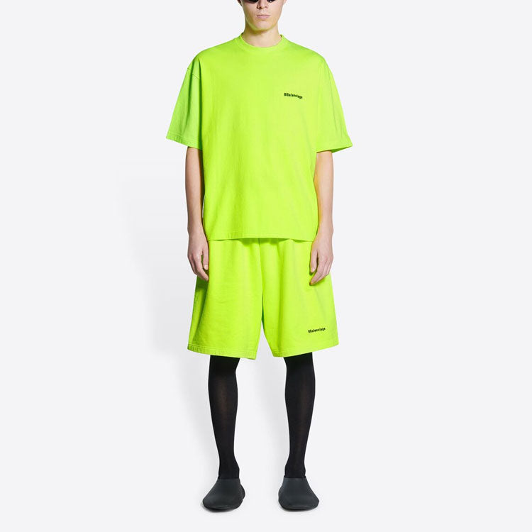 Balenciaga BB Corporate T-shirt Medium Fit 'Yellow' 612966TJV877110