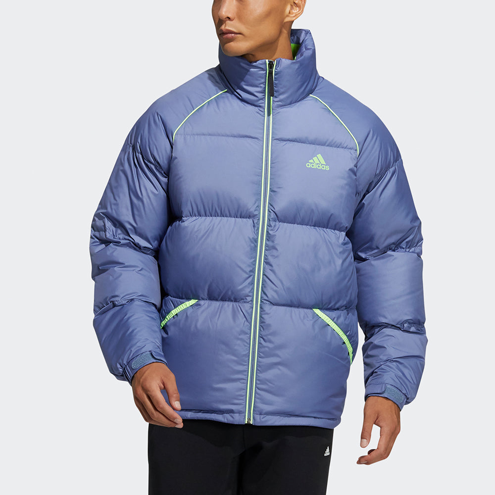 adidas Terrex Super Puffy JKT Outdoor Sports Stay Warm Stand Collar Down Jacket Royal blue H20753