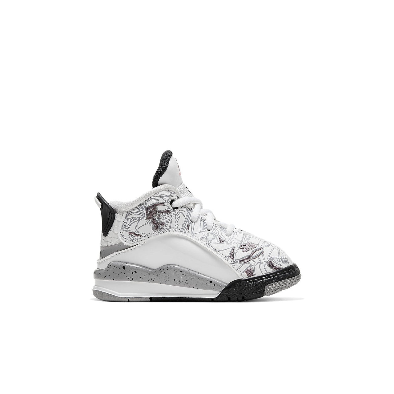 (TD) Air Jordan Dub Zero 'White Varsity Red Cement Grey' 311072-105