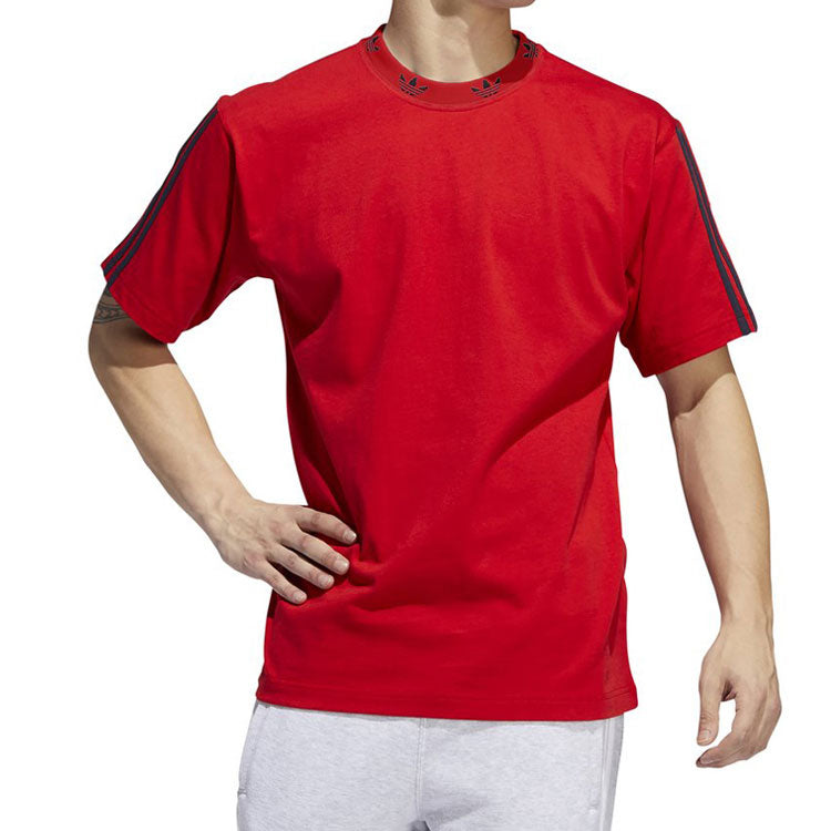 adidas originals Round Neck Pullover Short Sleeve Red EJ9124