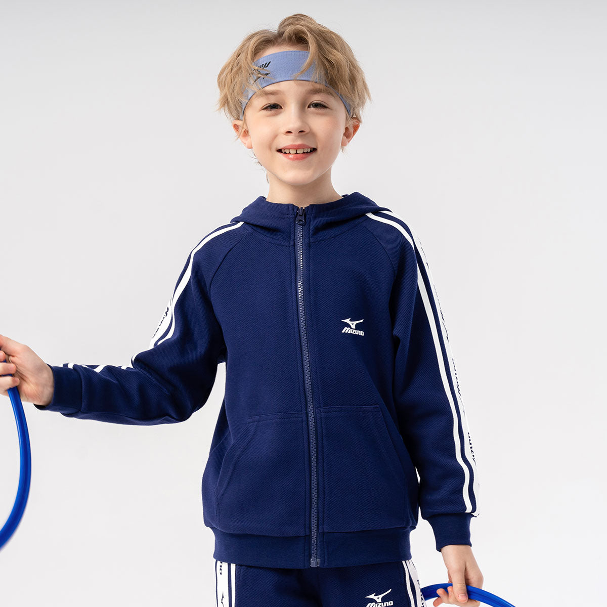 (GS) Mizuno Logo Casual Jacket 'Navy' 32CC3902