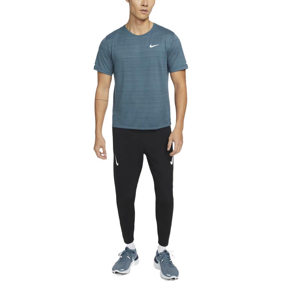 Men's Nike Solid Color Brand Logo Lacing Straight Long Sports Pants/Trousers/Joggers Black DM4616-010