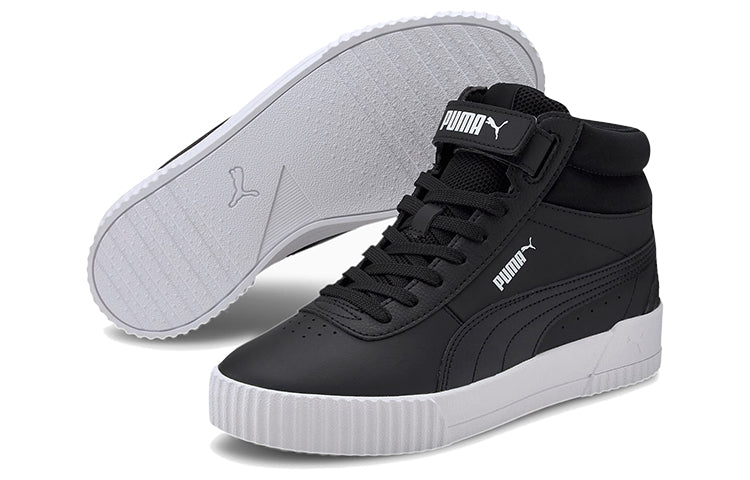 (WMNS) PUMA Carina Mid Black/White Mid Board Shoes 373233-05