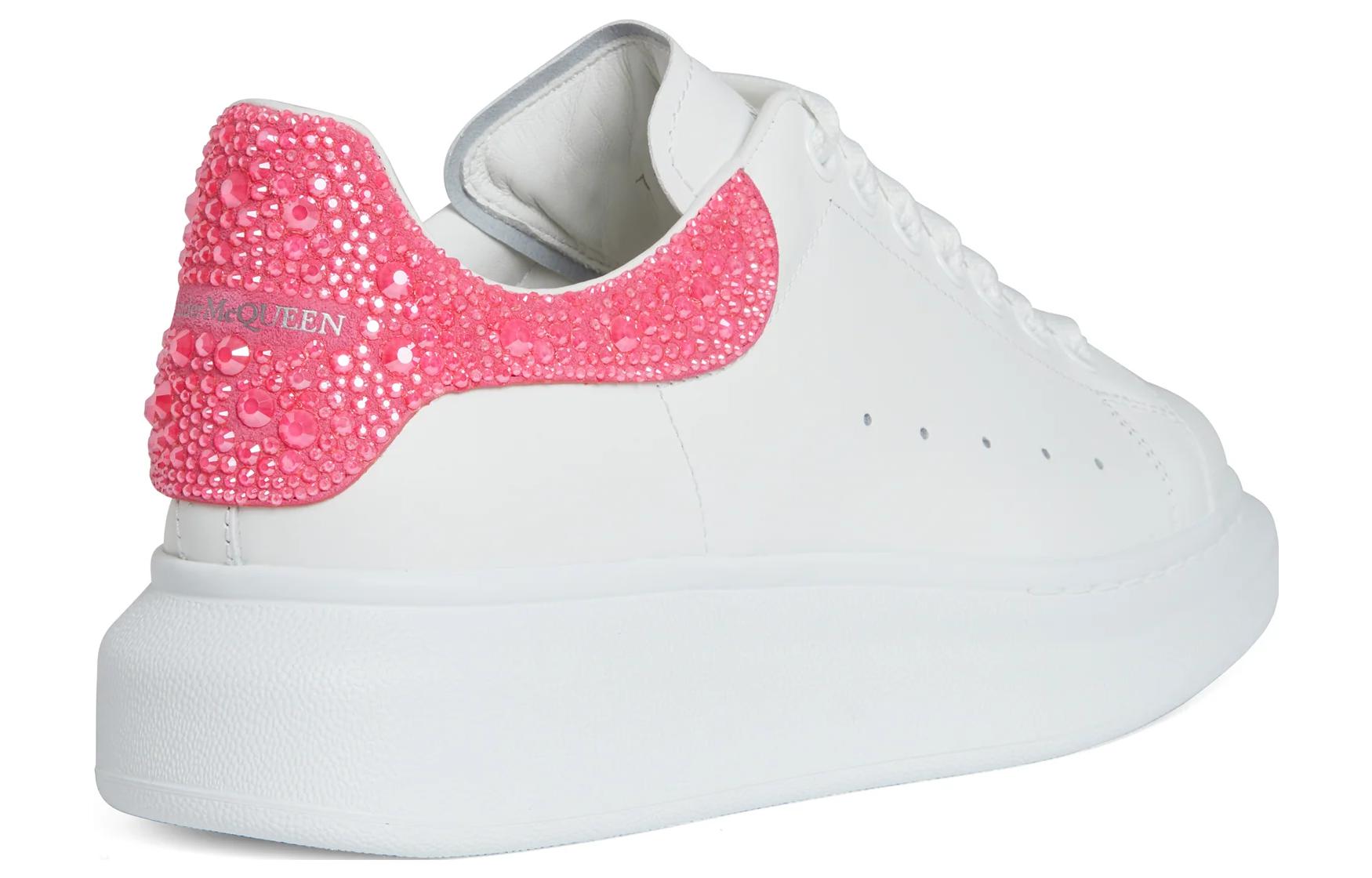 (WMNS) Alexander McQueen Oversized Sneaker 'White Pink Glitter' 718243WICY98844