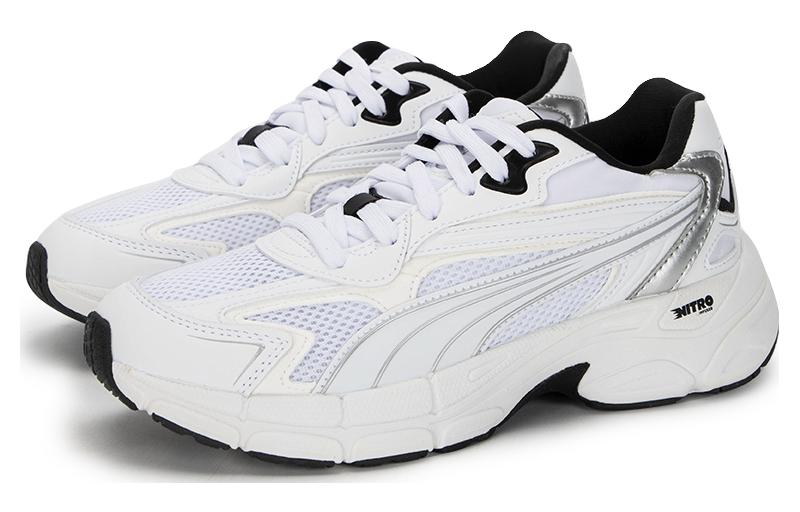 (WMNS) PUMA Teveris Nitro 'Metallic - White Black' 391098-03